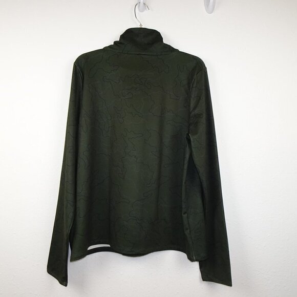 Under Armour Funnel Neck Top Women's Size XL Green Camo Cold Weather Loose Fit - Picture 4 of 8